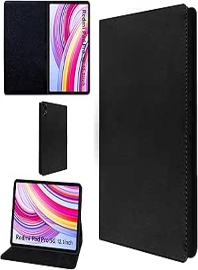 TGK Flip Case Cover for Redmi Pad Pro 12.1 inch Tablet (Black)